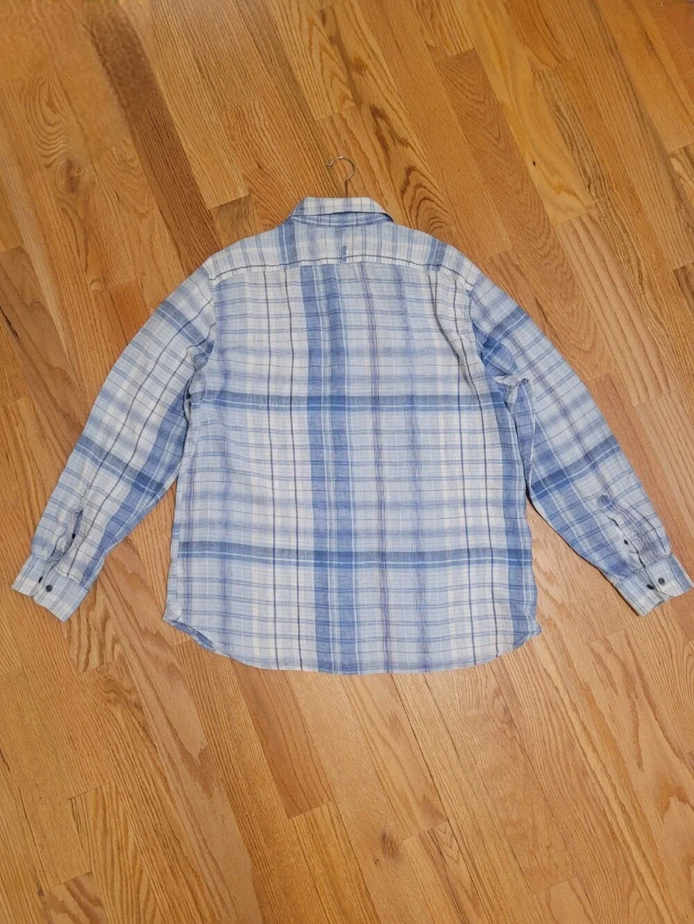 Banana Republic | Light Blue and White Plaid Shirt - XXL
